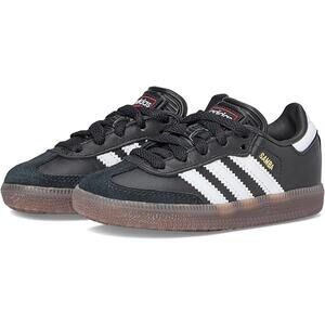 adidas Unisex  Samba Indoor Sneaker, Black/White/Gum-sz 13.5 Little Kid